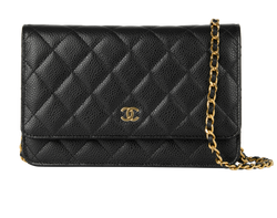 Classic Wallet On Chain, Caviar, Black, UU3LN4JA, B/DB/E, 4*